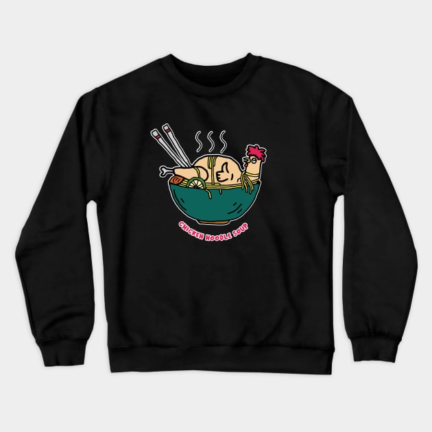 Chicken Noodle Soup Crewneck Sweatshirt by kalemstudio
